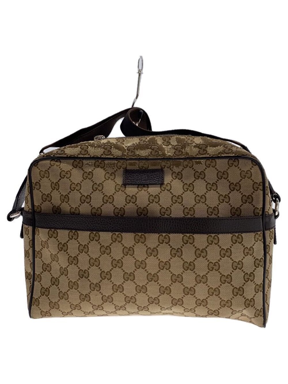 Gucci GG Canvas Messenger Bag beige brown
